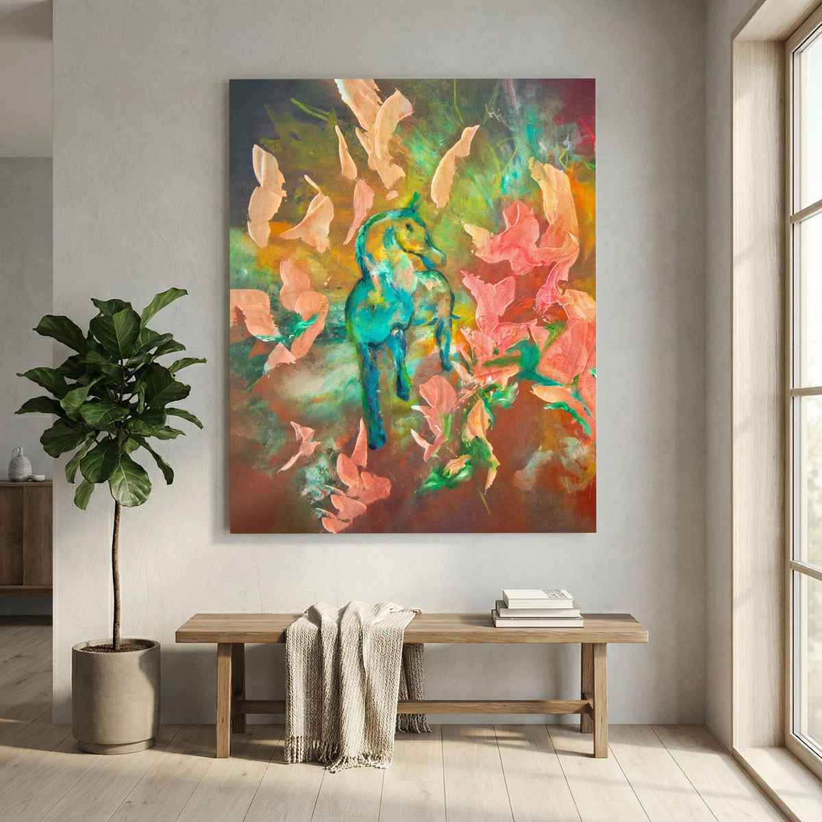 Eldhästen "Trust" | Canvas