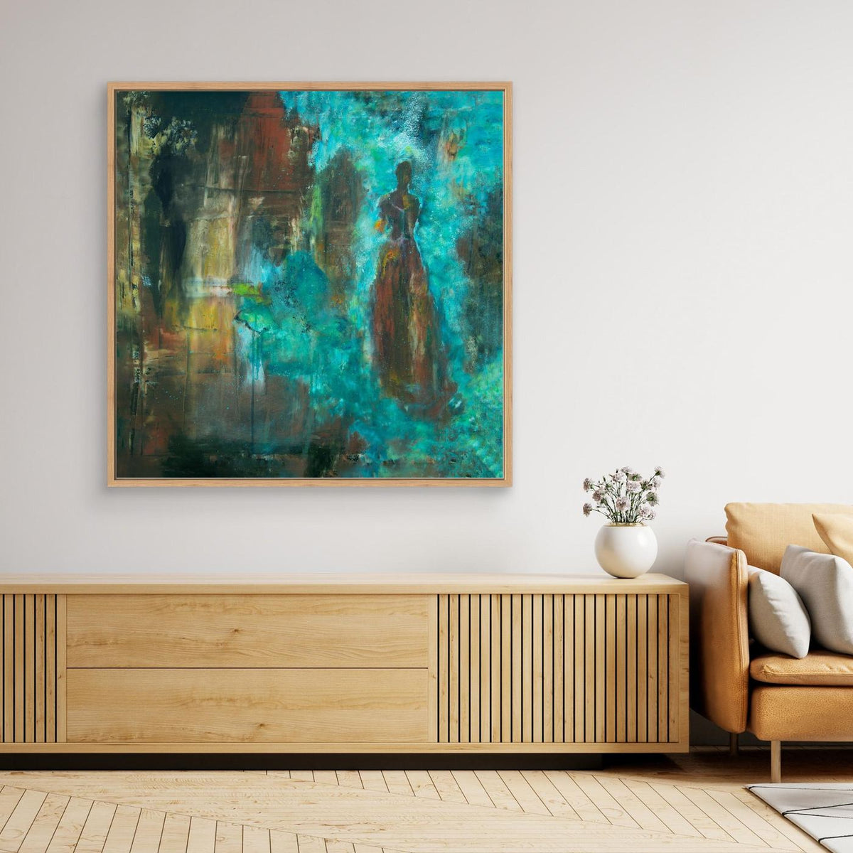 Blå fjäril - I en annan dimension | Canvas