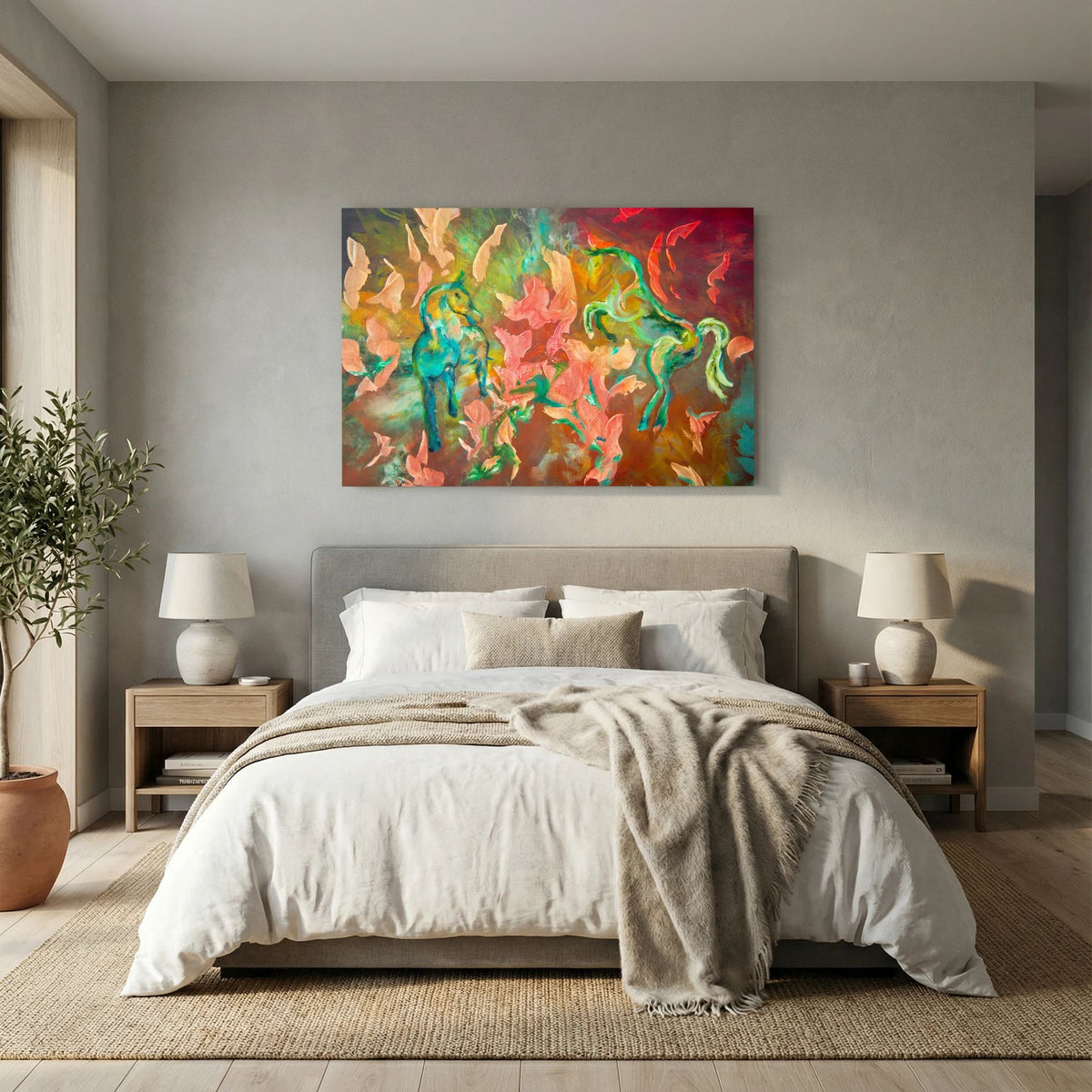 Eldhästens hjärta - Union of Fire & Ice | Canvas