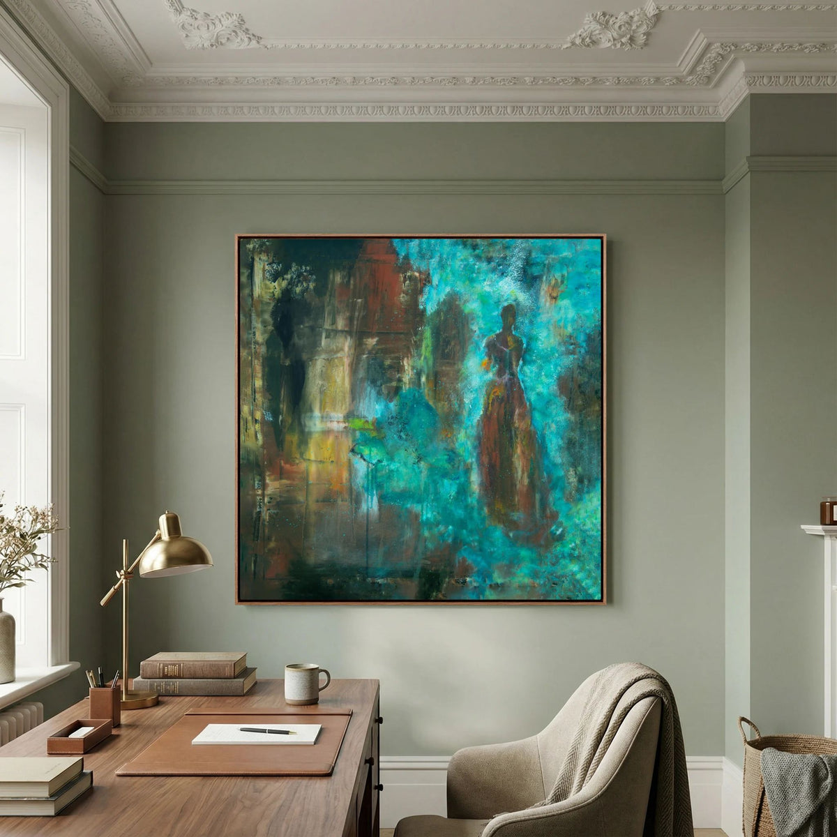 Blå fjäril - I en annan dimension | Canvas