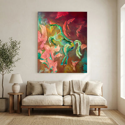 Eldhästen "Courage" | Canvas