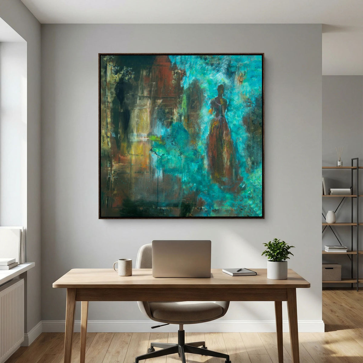Blå fjäril - I en annan dimension | Canvas
