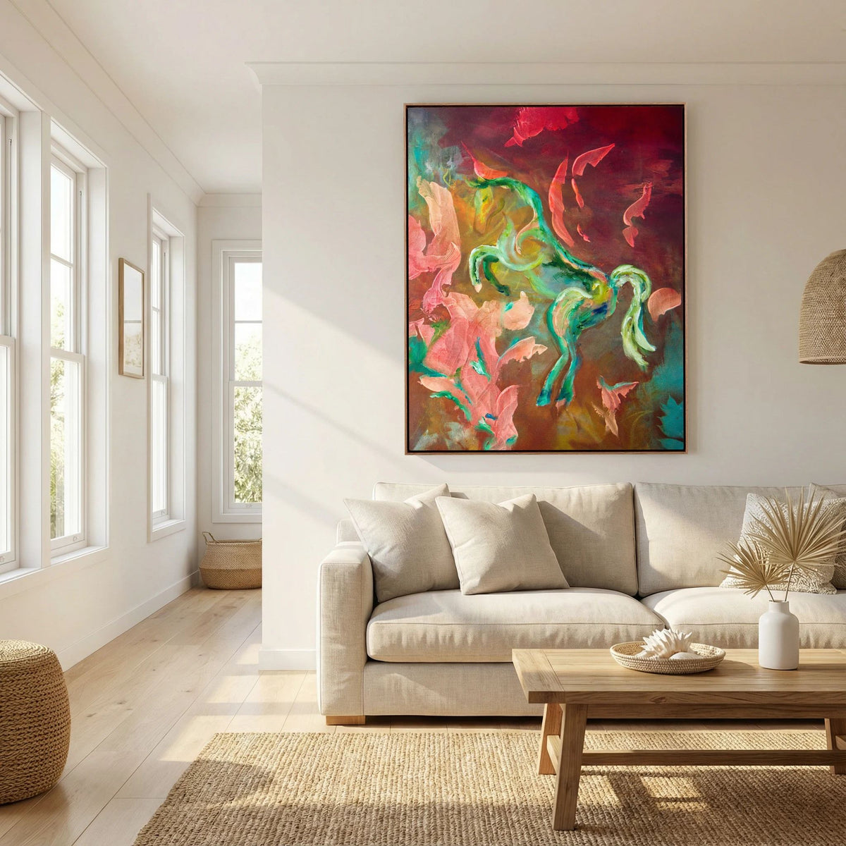 Eldhästen "Courage" | Canvas