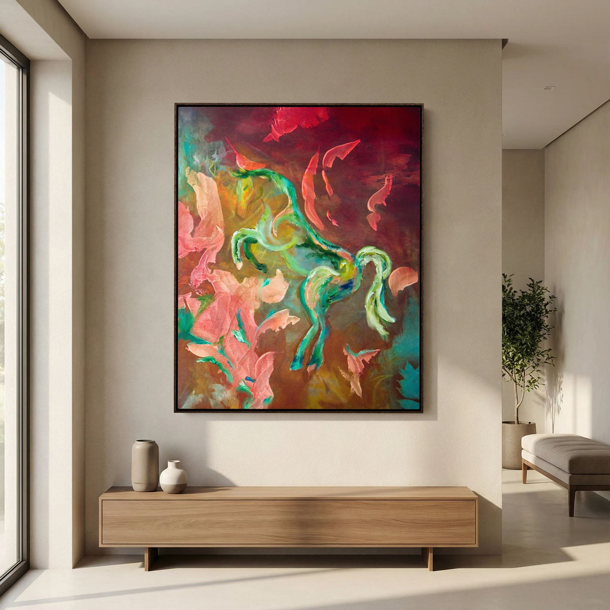 Eldhästen "Courage" | Canvas