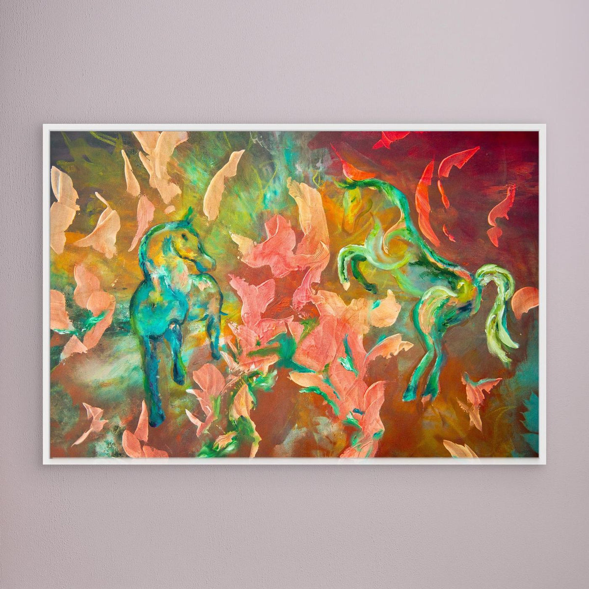 Eldhästens hjärta - Union of Fire & Ice | Canvas