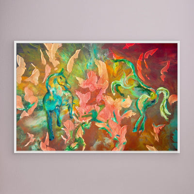 Eldhästens hjärta - Union of Fire & Ice | Canvas
